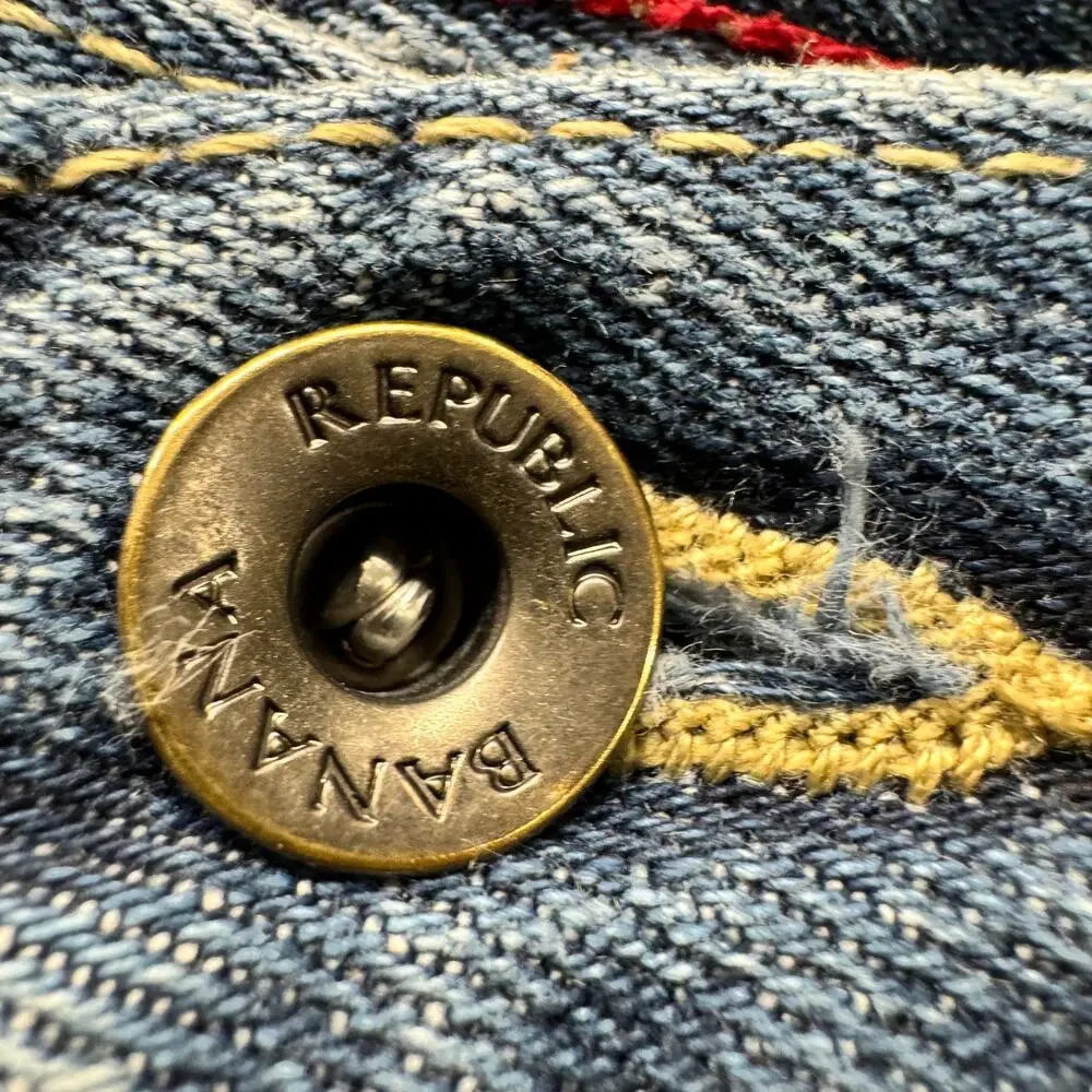 Banana Republic Jeans Relaxed Fit‎ Button Fly Mens 34x30 (35x29 ACTUAL) Denim